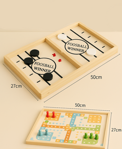 Foosball™ - Einfacher Aufbau - Brettspiel aus Holz