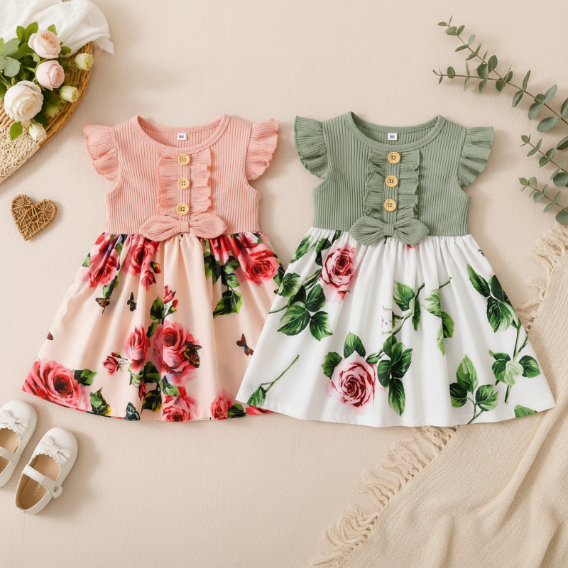 Garden Dress – Sommer & Frische – Blumenkleid für Mädchen