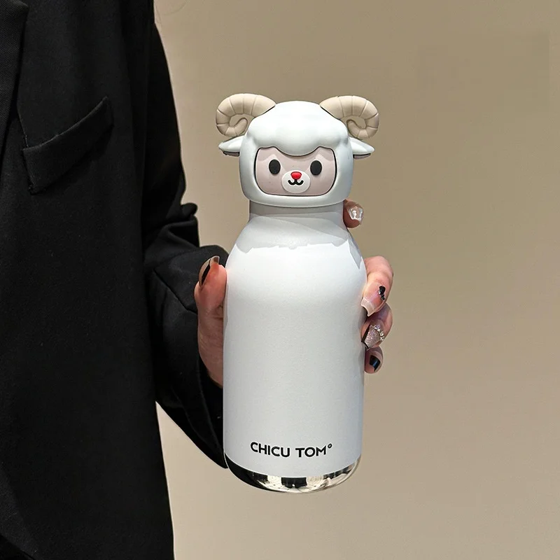 AnimalSip – Niedlich & praktisch – Kinder-Thermosflasche aus Edelstahl mit Tiermotiv