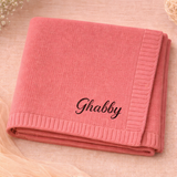 Personalized Baby Blanket – Weich & Einzigartig – Personalisierte, bestickte Baumwolldecke