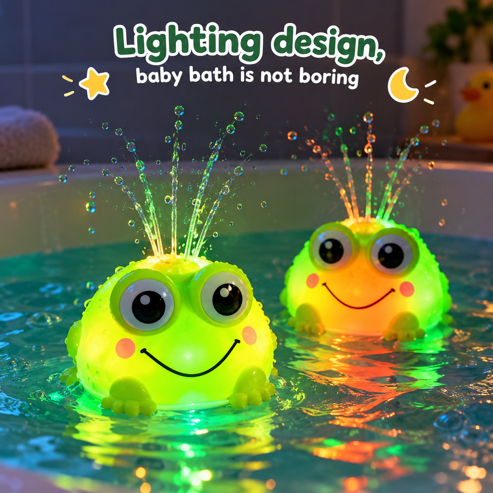 FrogSplash – Fröhlich & interaktiv – Automatischer Springbrunnen für die Badewanne