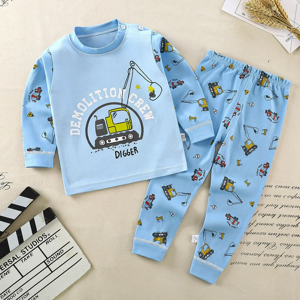 SleepBuddy – Weich & bequem – Kinder-Pyjama-Set mit langen Ärmeln