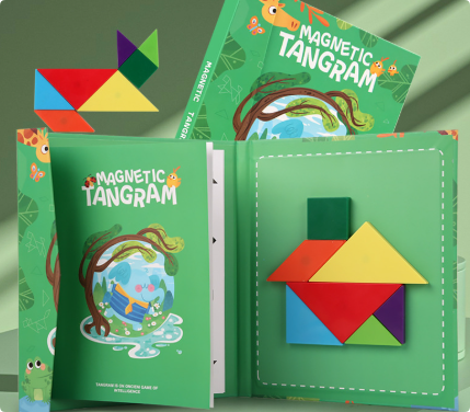 Woods™ - Förderung des logischen Denkens - Tangram-Puzzle aus Holz