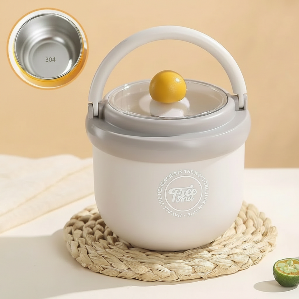 MealMate – Praktisch & isoliert – Edelstahl-Mittagessenschüssel mit Löffel