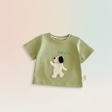 LittlePatch – Cartoon & Spaß  – Kinder-T-Shirt mit Cartoon-Aufnähern
