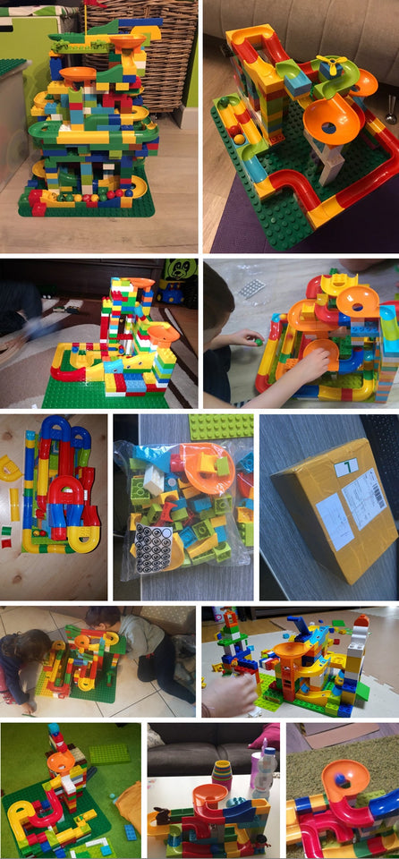 Blocks Marble Track™ - Skab din egen racerbane med byggeklodser - Marble Track