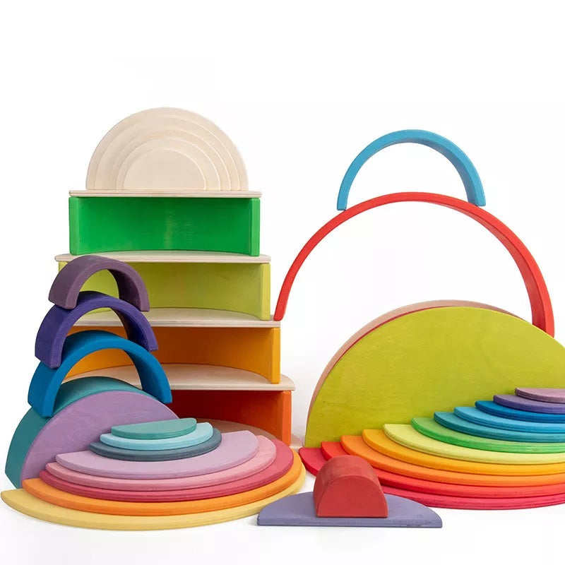 Woods™ - Uendelige byggemuligheder - Rainbow Building Blocks