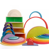 Woods™ - Uendelige byggemuligheder - Rainbow Building Blocks