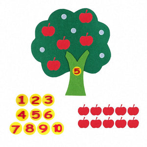 Felt Math Tree™ - Fruchtige Zahlenjagd - Mathebaum aus Filz