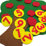 Felt Math Tree™ - Fruchtige Zahlenjagd - Mathebaum aus Filz