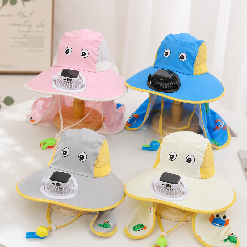 HappyShade – Sonnenschutz & Kühlung – Sommerhut für Kinder mit Ventilator