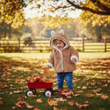 CozyPrincess – Warm & weich – Plüschjacke für Mädchen mit Kapuze