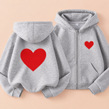 LittleLove – Zart & Lieb – Kinder-Hoodie mit Herzchenmuster