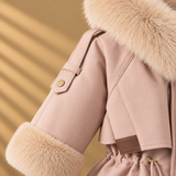 CozyParka – Warm & weich – Winterjacke für Mädchen mit Plüschkragen