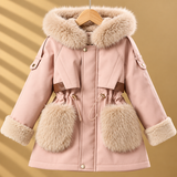 CozyParka – Warm & weich – Winterjacke für Mädchen mit Plüschkragen