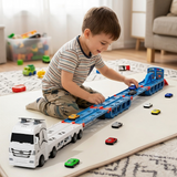 CarHauler – Verspielt & abenteuerlich – Autotransporter-Spielset mit Rennwagen