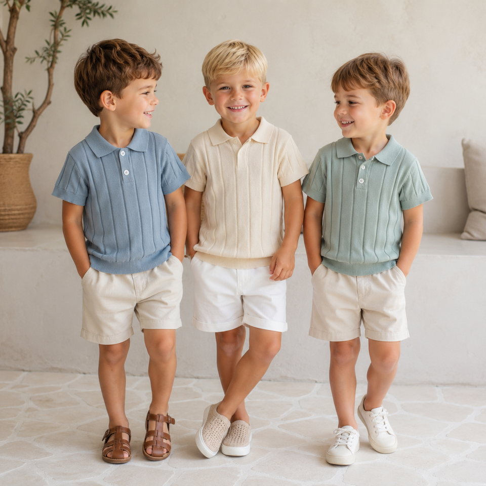 MiniLuxe – Elegant & bequem – Polohemd aus Strickstoff