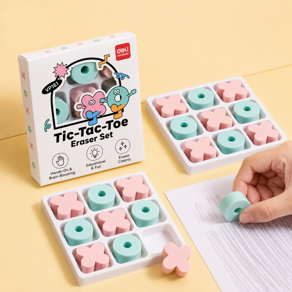 TicFun – Niedlich & praktisch – „Butter, Käse und Eier“-Radiergummi-Set