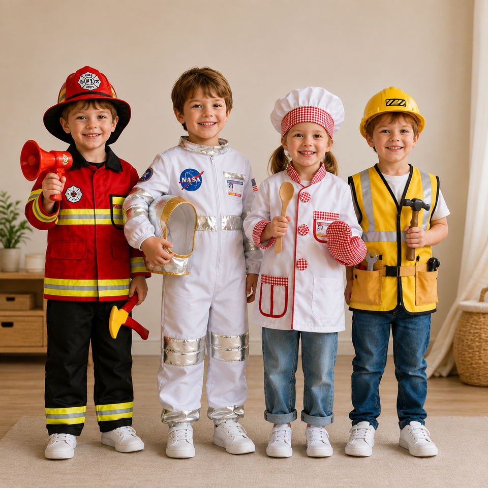 DreamRole – Lernreich & Unterhaltsam – Verkleidungskleidung für Kinder zum Rollenspiel