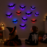 SpookyGlow – Gruselig & stimmungsvoll – LED-Wanddekoration „Halloween-Fledermaus“
