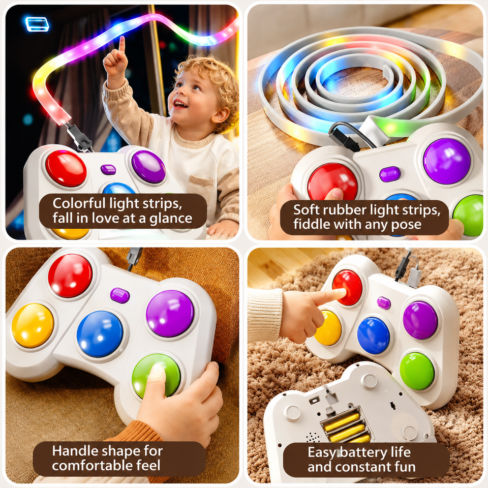ColorRush – Verspielt & herausfordernd – Leuchtendes Reaktionsspiel mit Farbknöpfen