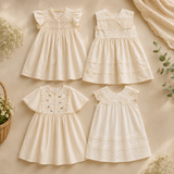 Sleeveless Dress – Elegant & bequem – Kleid mit Spitzenkragen
