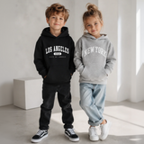 MiniUrban – Gemütlich & stilvoll – Kapuzenpullover mit Los-Angeles-/New-York-Aufdruck