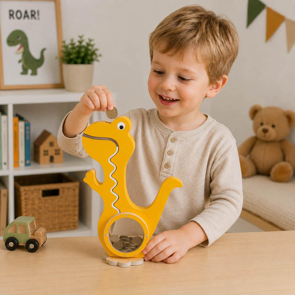 DinoSave – Niedlich & praktisch – Dinosaurier-Spardose