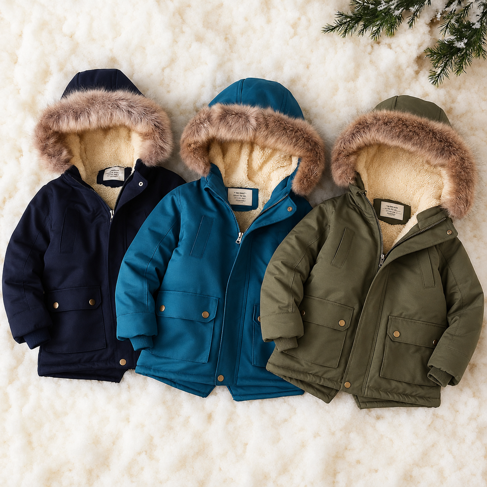 CozyTrend – Elegant og varm – Parka vinterjakke med pelskrave