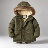 CozyTrend – Elegant og varm – Parka vinterjakke med pelskrave