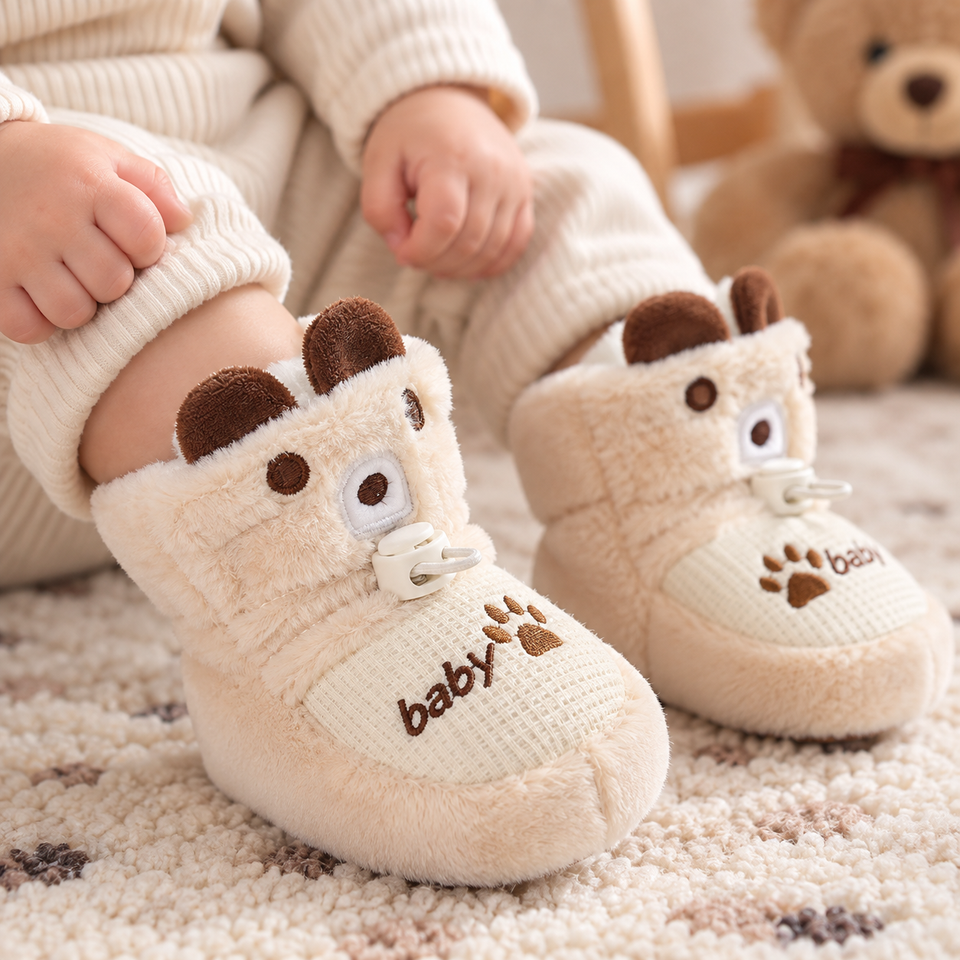 TinyBoots – Gemütlich & bequem – Plüsch-Babyschuhe für den Winter