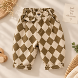 RetroBloom – Bequem & verspielt – Kinderhose mit Argyle-Muster