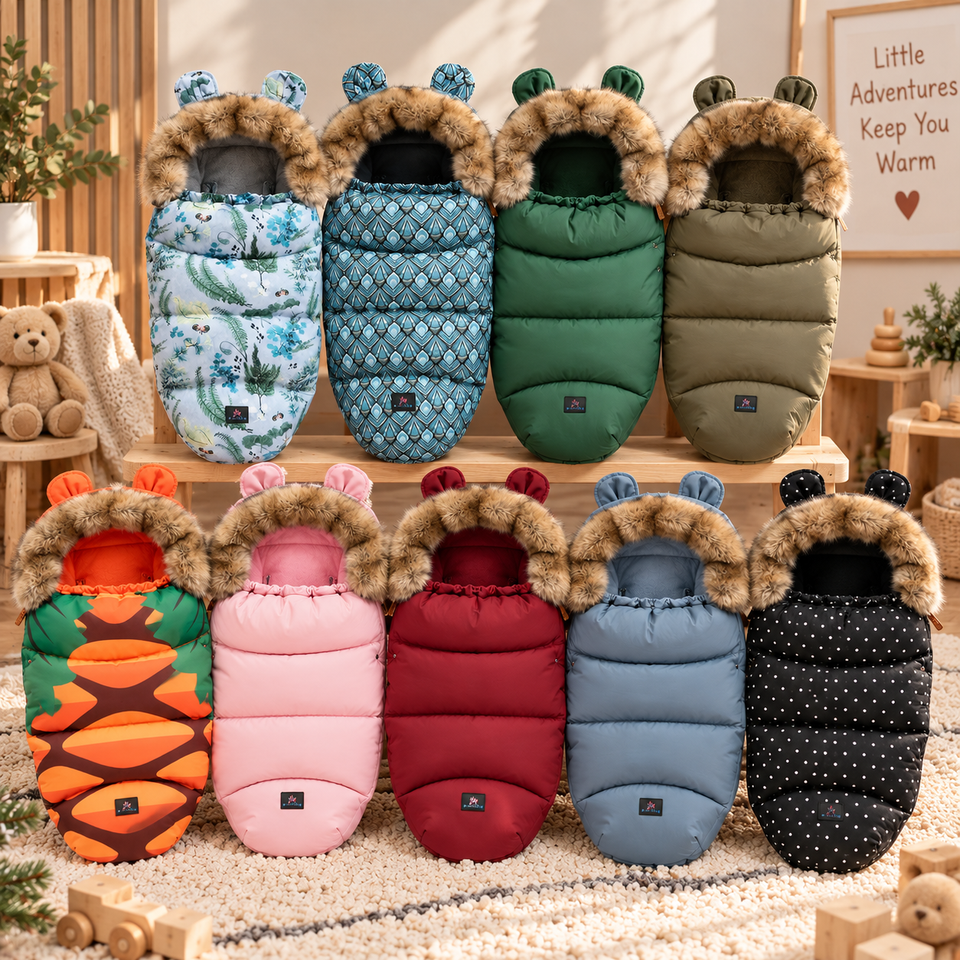 CozyRide – Warm & Gemütlich – Babyschlafsack für den Kinderwagen