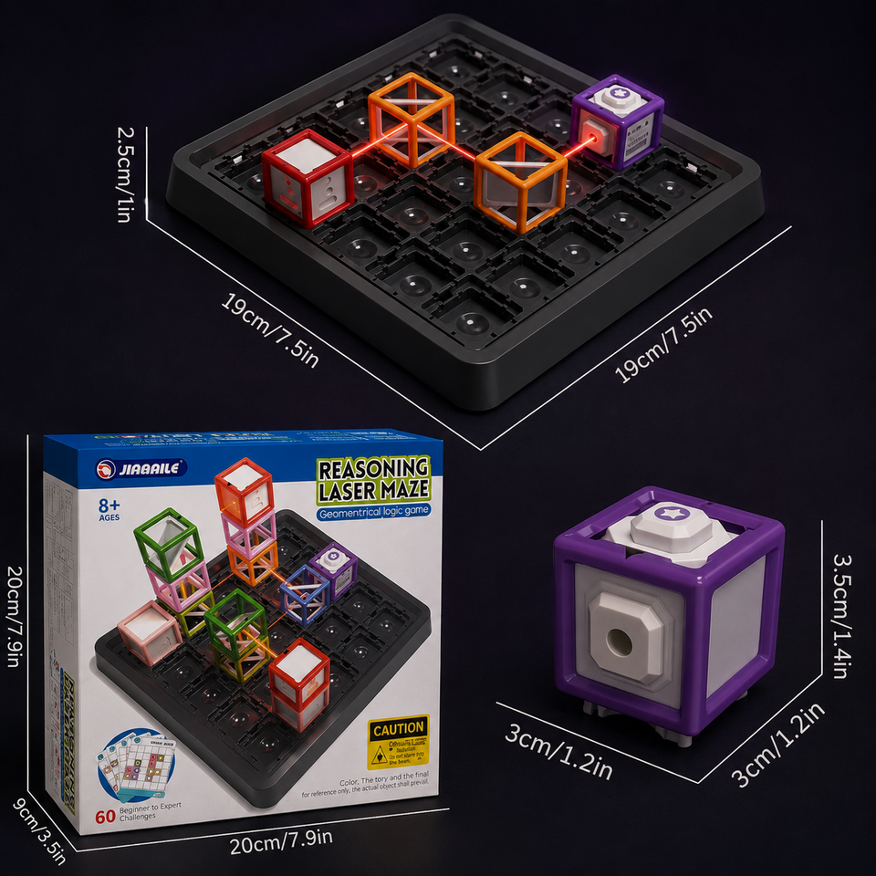 LaserLogic – Lehrreich & herausfordernd – Laser-Labyrinth-Denkspiel
