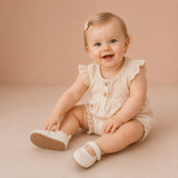 PrincessLace – Elegant & niedlich – Babyschuhe mit Spitze und Klettverschluss