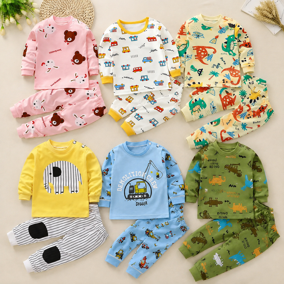 SleepBuddy – Weich & bequem – Kinder-Pyjama-Set mit langen Ärmeln