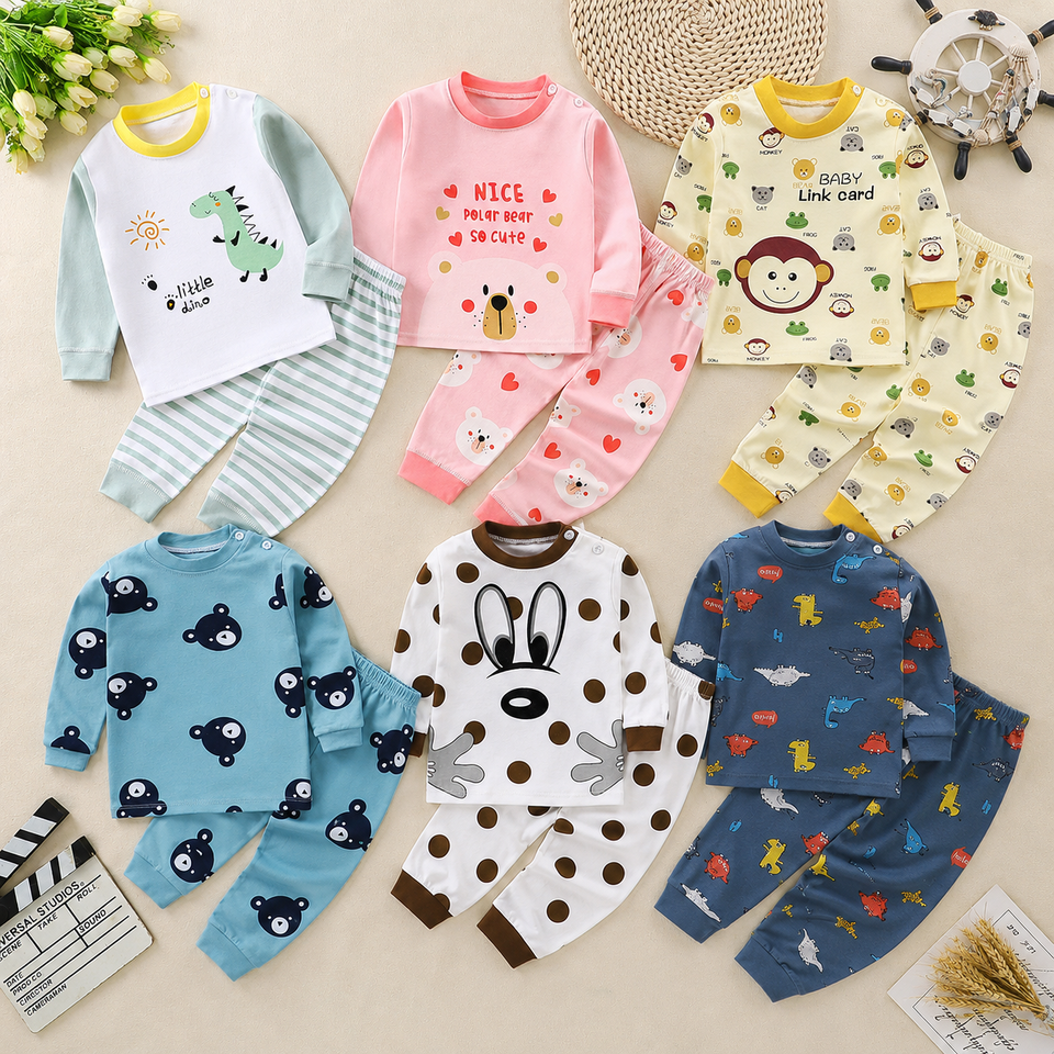 SleepBuddy – Weich & bequem – Kinder-Pyjama-Set mit langen Ärmeln
