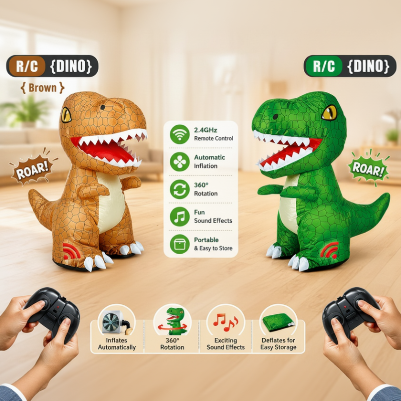 Inflatable Tyrannosaurus Rex – Aktiv & Lernreich – Aufblasbarer ferngesteuerter Dino