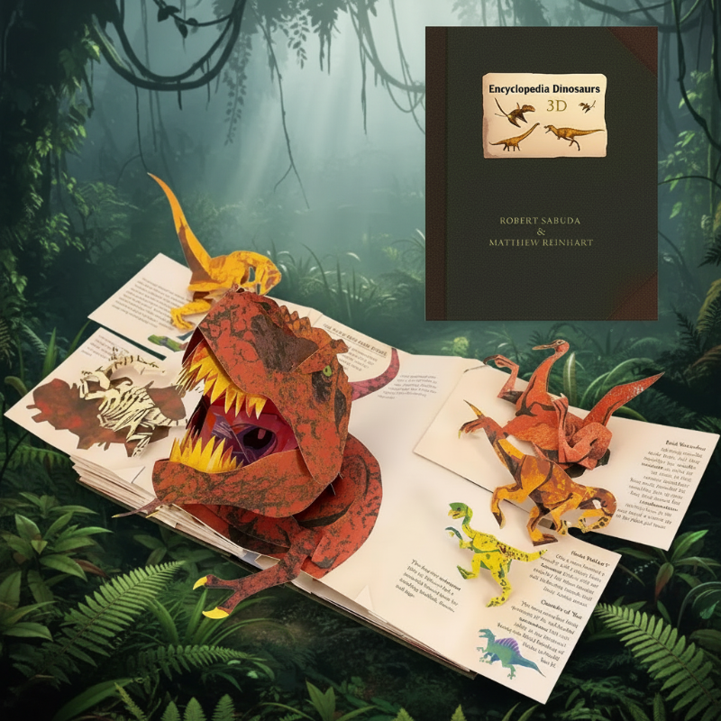 JurassicKids – Spannend & lehrreich – 3D-Dinosaurier-Enzyklopädie als Pop-up-Buch