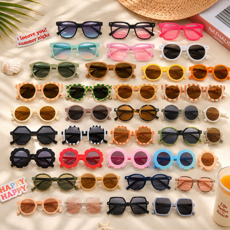 Kids Sunglasses Set – UV-Schutz & Spaß – Kinder-Sonnenbrillen