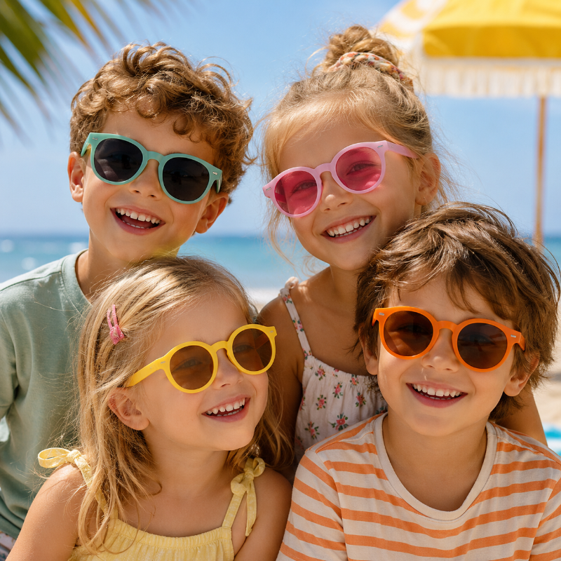Kids Sunglasses Set – UV-Schutz & Spaß – Kinder-Sonnenbrillen
