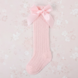 LittleCharm – Zart & stilvoll – Kniestrümpfe für Mädchen mit Schleife