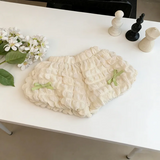 LovelyBloom – Weich & niedlich – Kinderhose mit Rüschen und Schleife