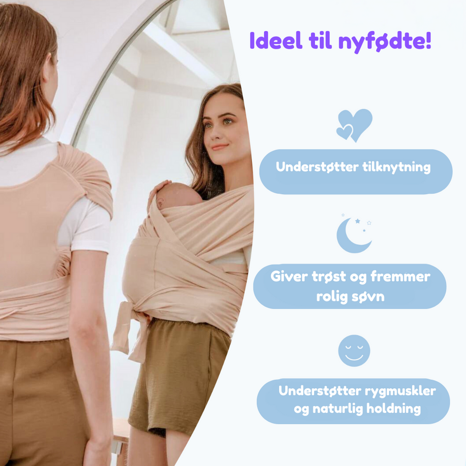 SoftNest - Komfortabel, åndbar og sikker – ergonomisk bæresele til babyer