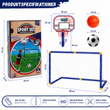 Kids Ball Games - Dobbelt legeglæde – fodbold- og basketball-legetøjssæt
