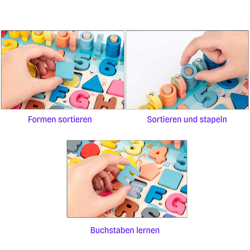 Woods™ | Entwicklung von Fähigkeiten - Montessori-Spielbrett aus Holz