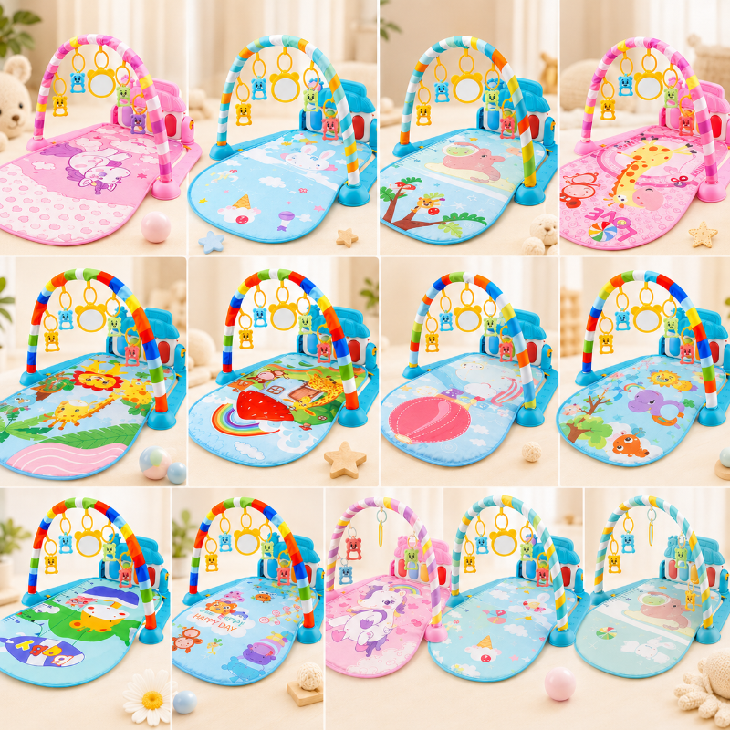 Musical Baby Play Gym – Farbenfroh & lehrreich – Baby-Gymnastikmatte