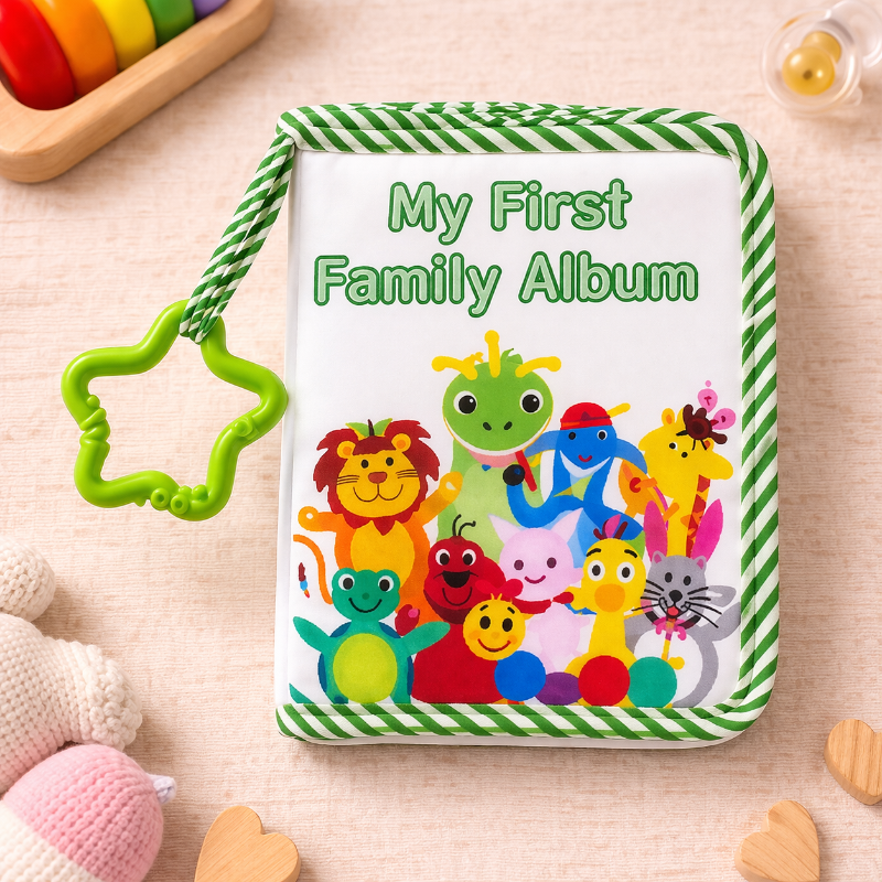 Baby Photo Album – Zart & Erinnerung – Fotobuch aus Stoff