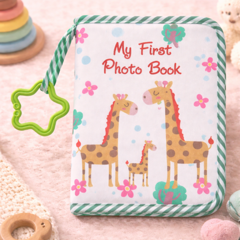 Baby Photo Album – Zart & Erinnerung – Fotobuch aus Stoff