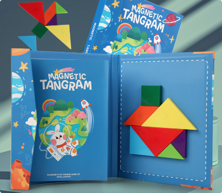 Woods™ - Förderung des logischen Denkens - Tangram-Puzzle aus Holz